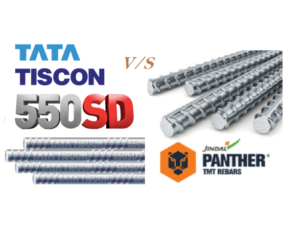 Jindal panther and tata tiscon